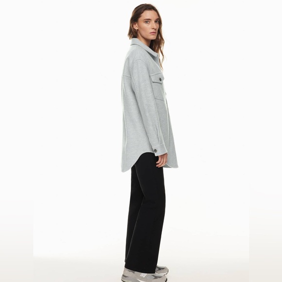 ARITZIA WILFRED Ganna Shirt jacket. Shacket. Light grey  size XS - Picture 6 of 8